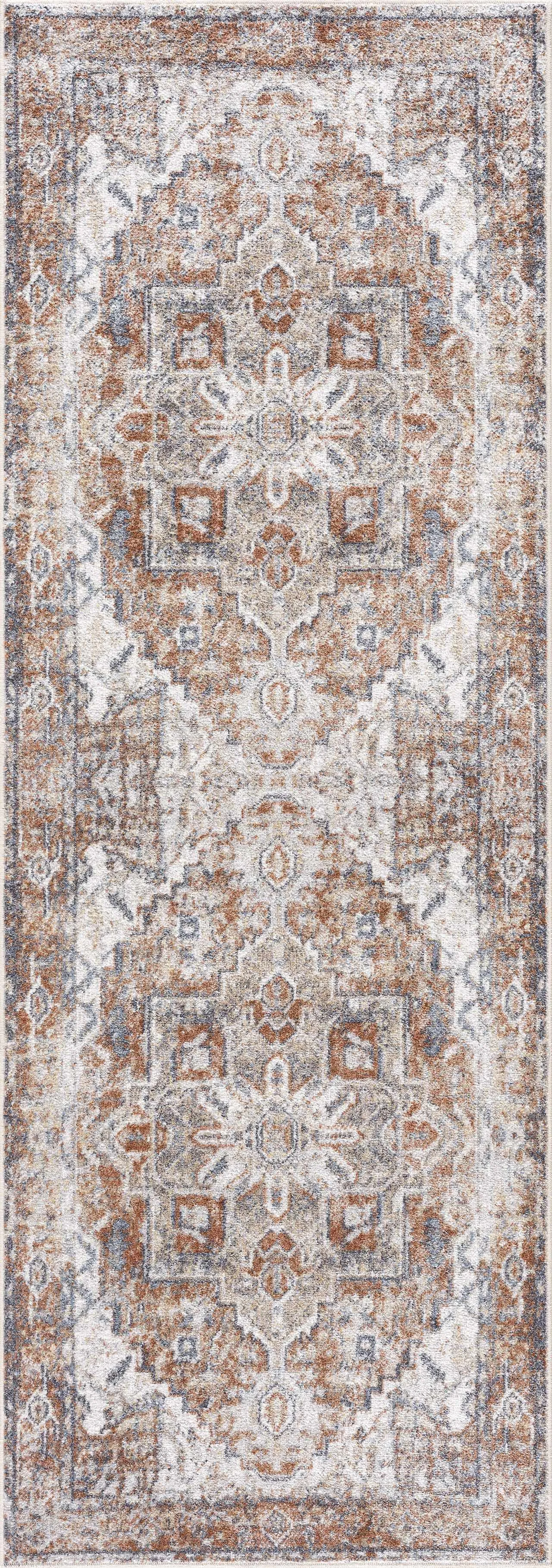 Brown Hera Washable Area Rug