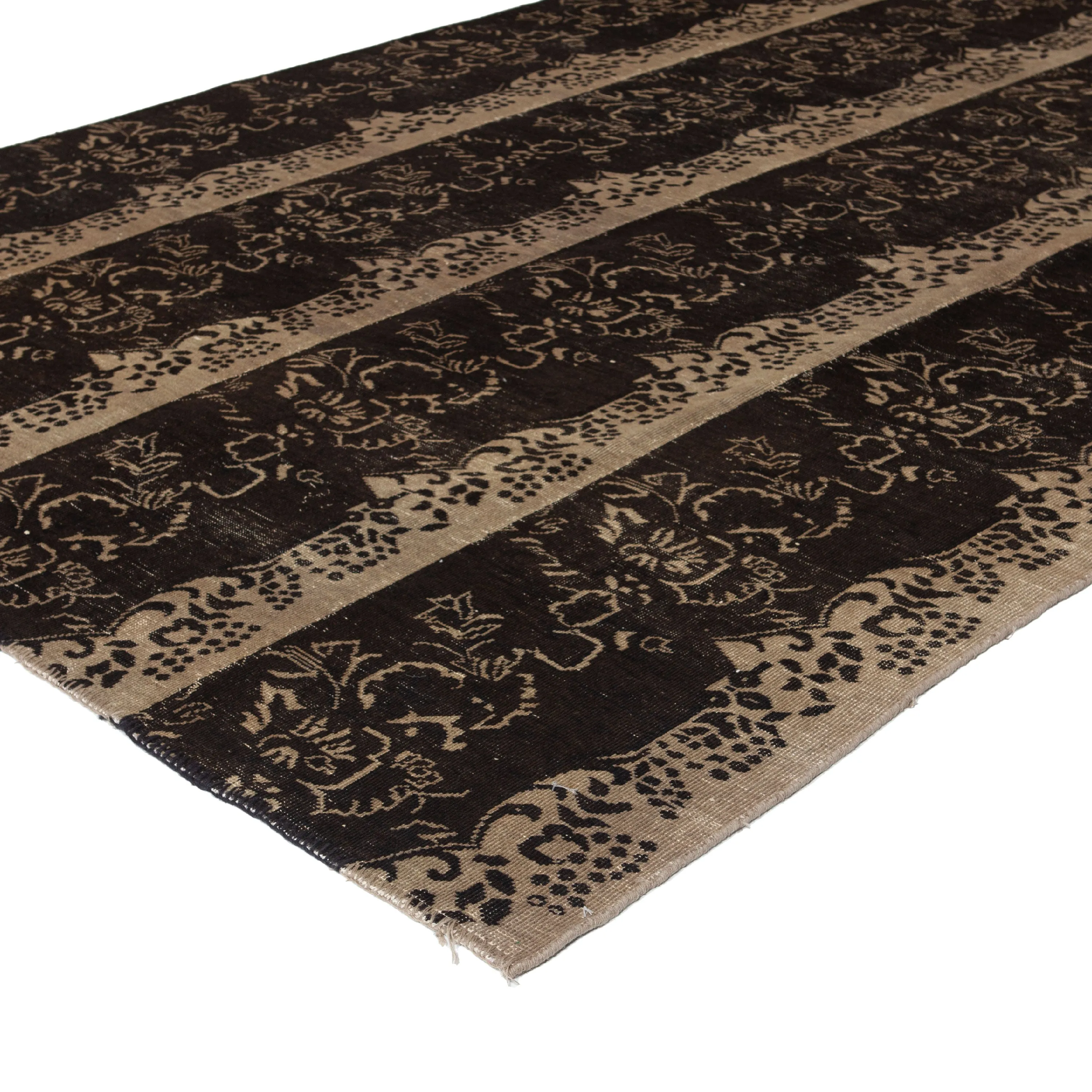 Brown Transitional Wool Cotton Blend Rug - 8' x 10'
