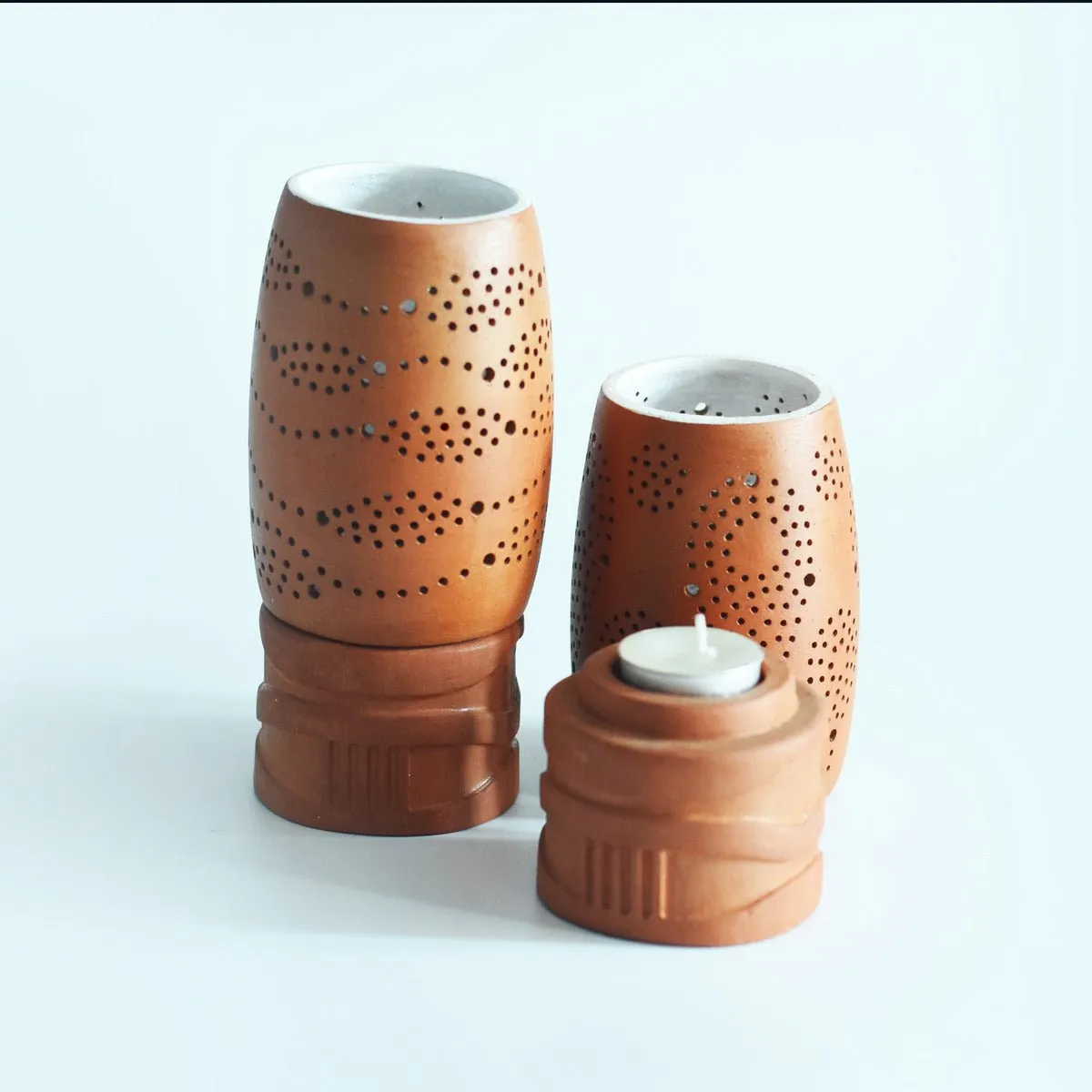 Bud3 Candle Pod- Set of 2 with Free 2 Soywax Tealight Candles