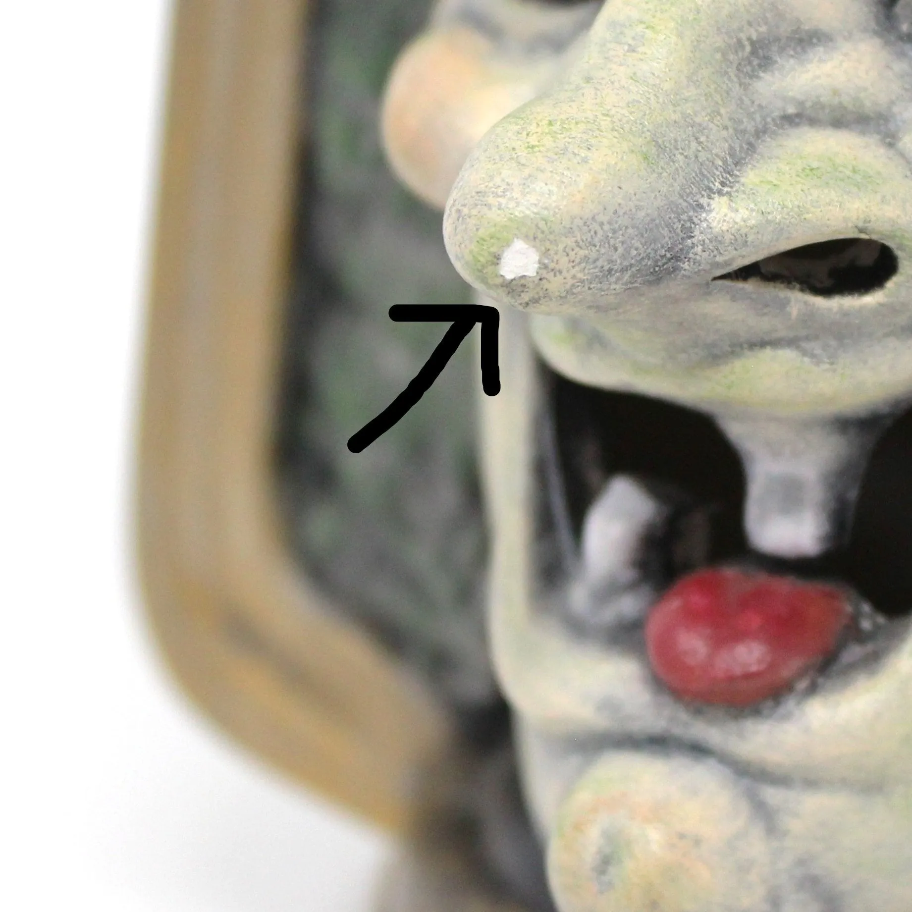 Candle Holder, Witch Face Lantern, Hand Painted Ceramic, Halloween Decor, Votive Holder