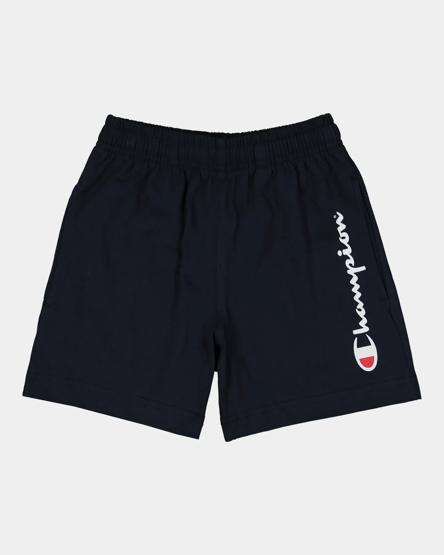 Champion Kids' Script Jersey Shorts Navy