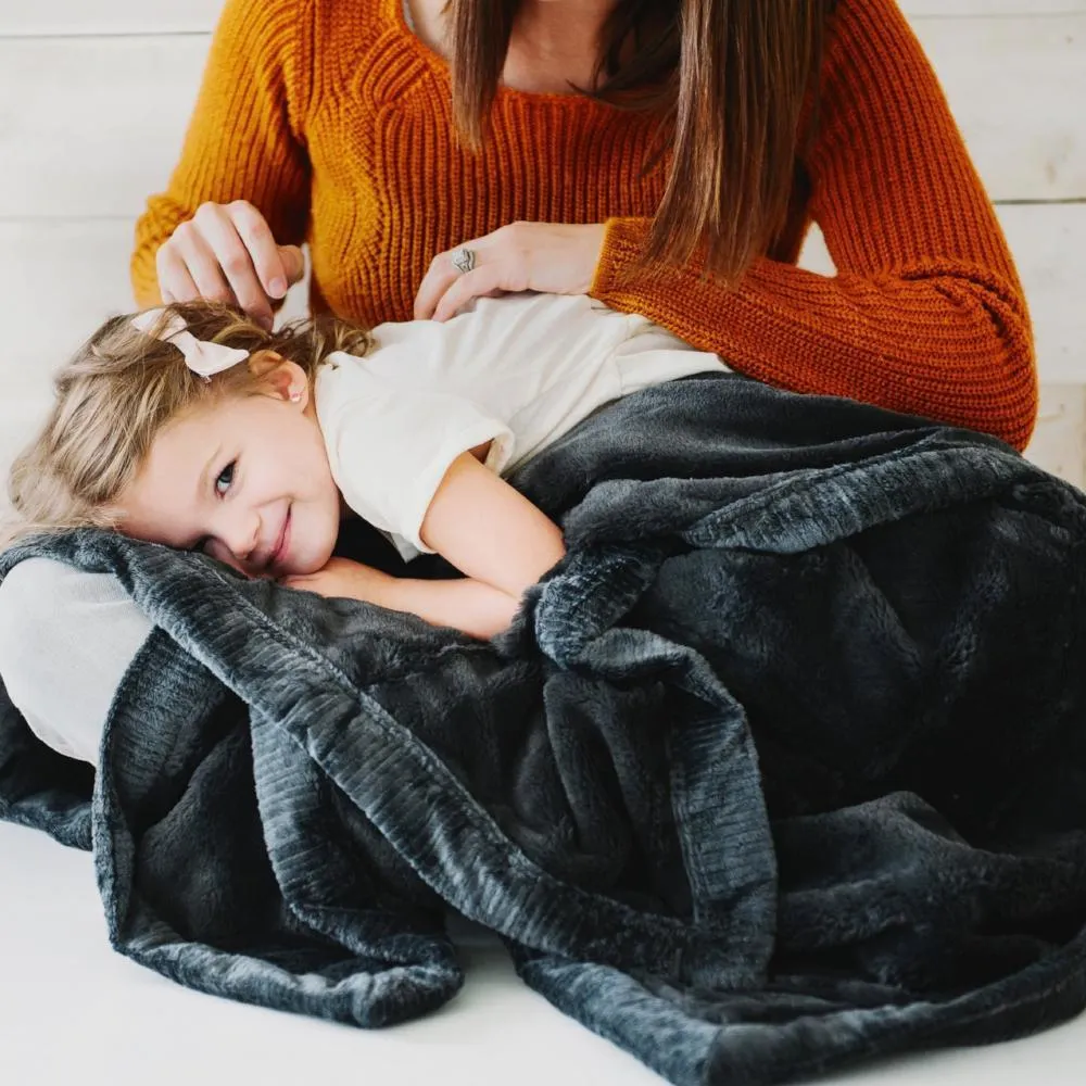 Charcoal Lush Blanket