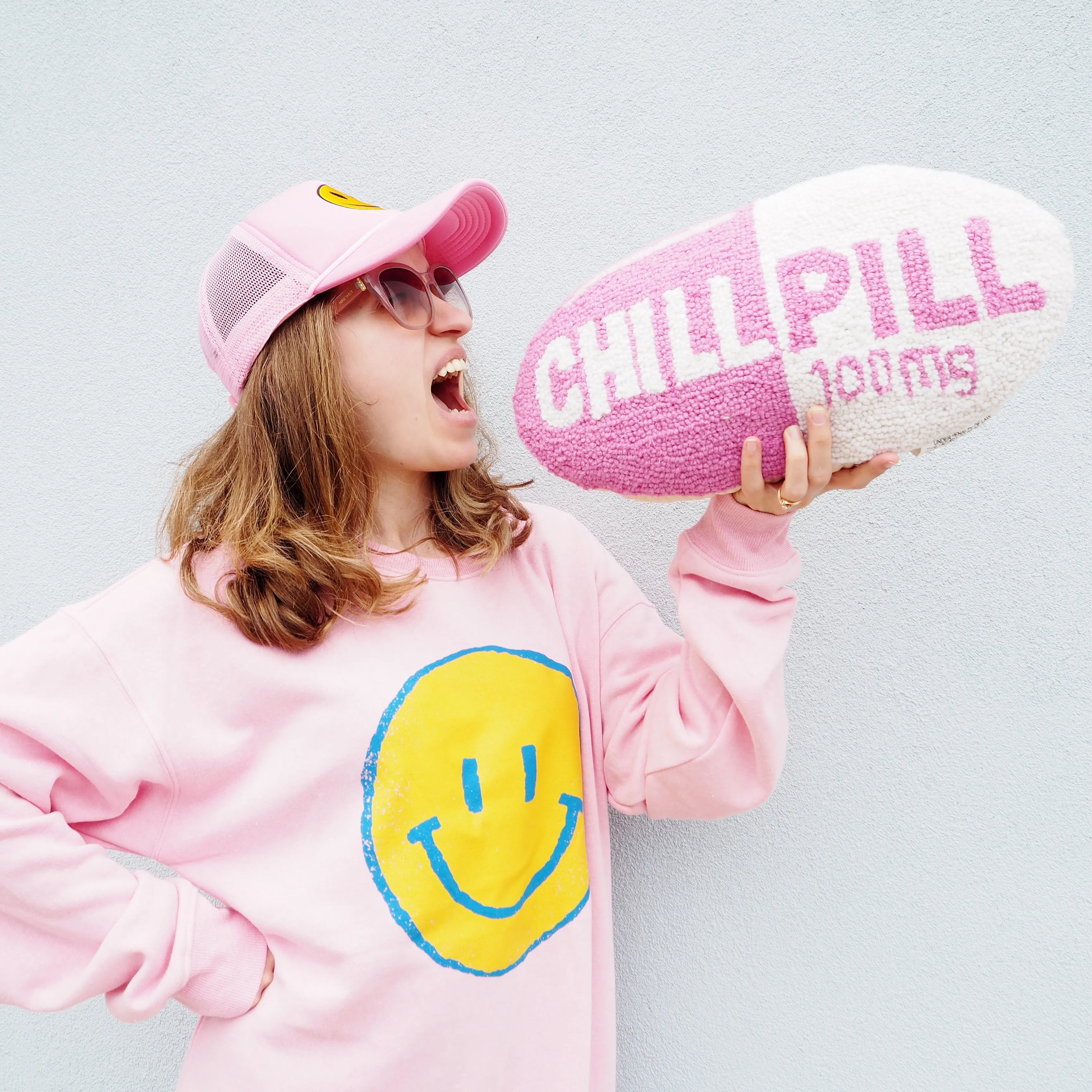 Chill Pill Hooked Pillow