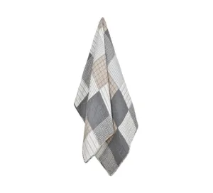 Coastal Country Vintage Patchwork Quilted Cotton Throw Rug
