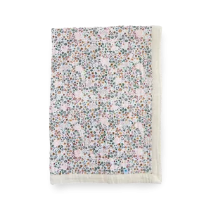 Cotton Muslin Baby Quilt (Pressed Petals)