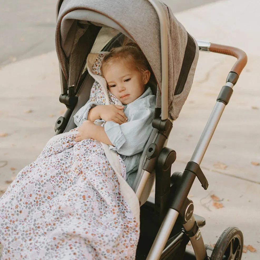 Cotton Muslin Baby Quilt (Pressed Petals)