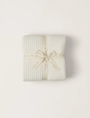 CozyChic® Waffle Throw - Cream