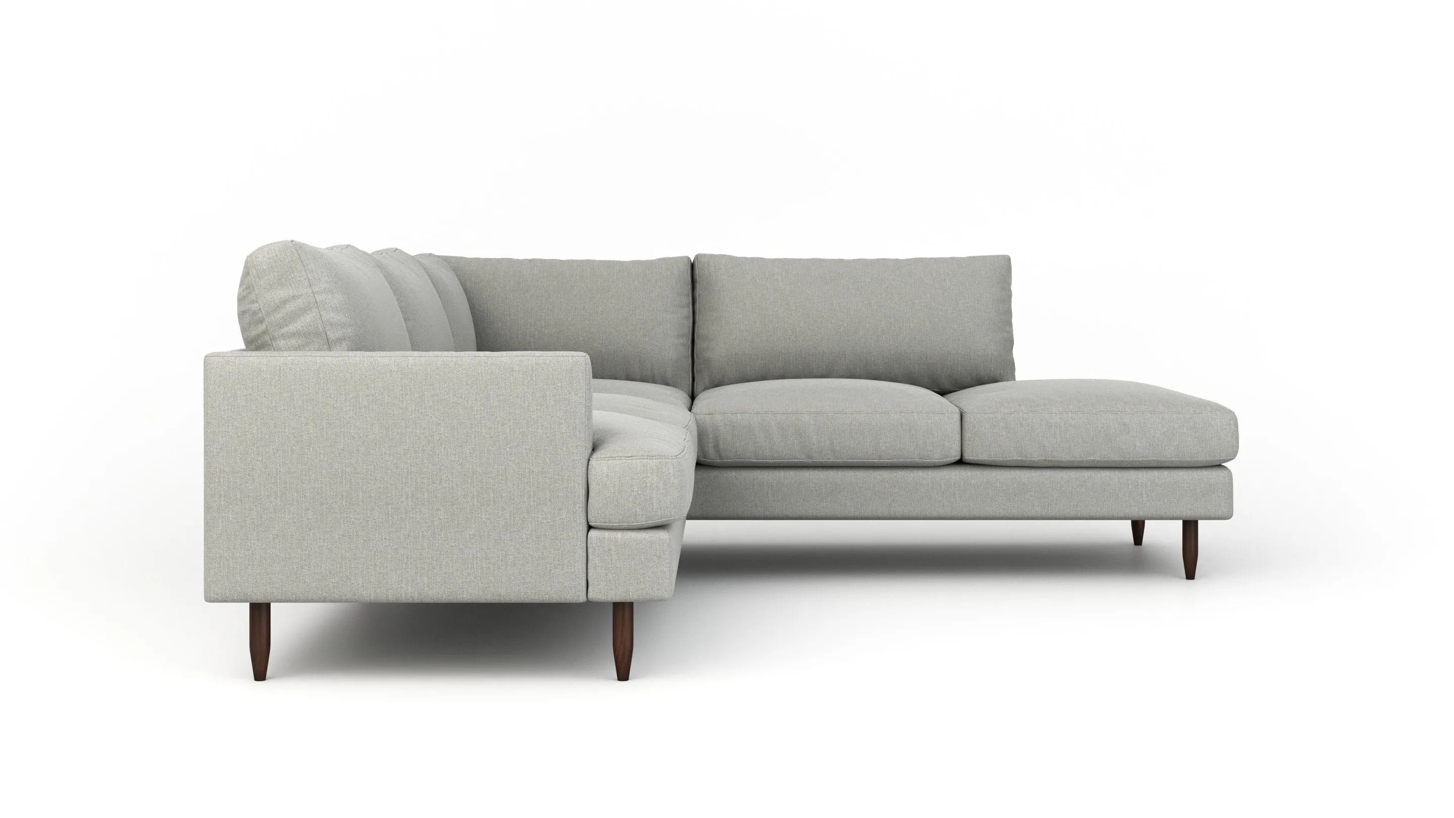 Crowd Pleaser Sectional With Bumper
