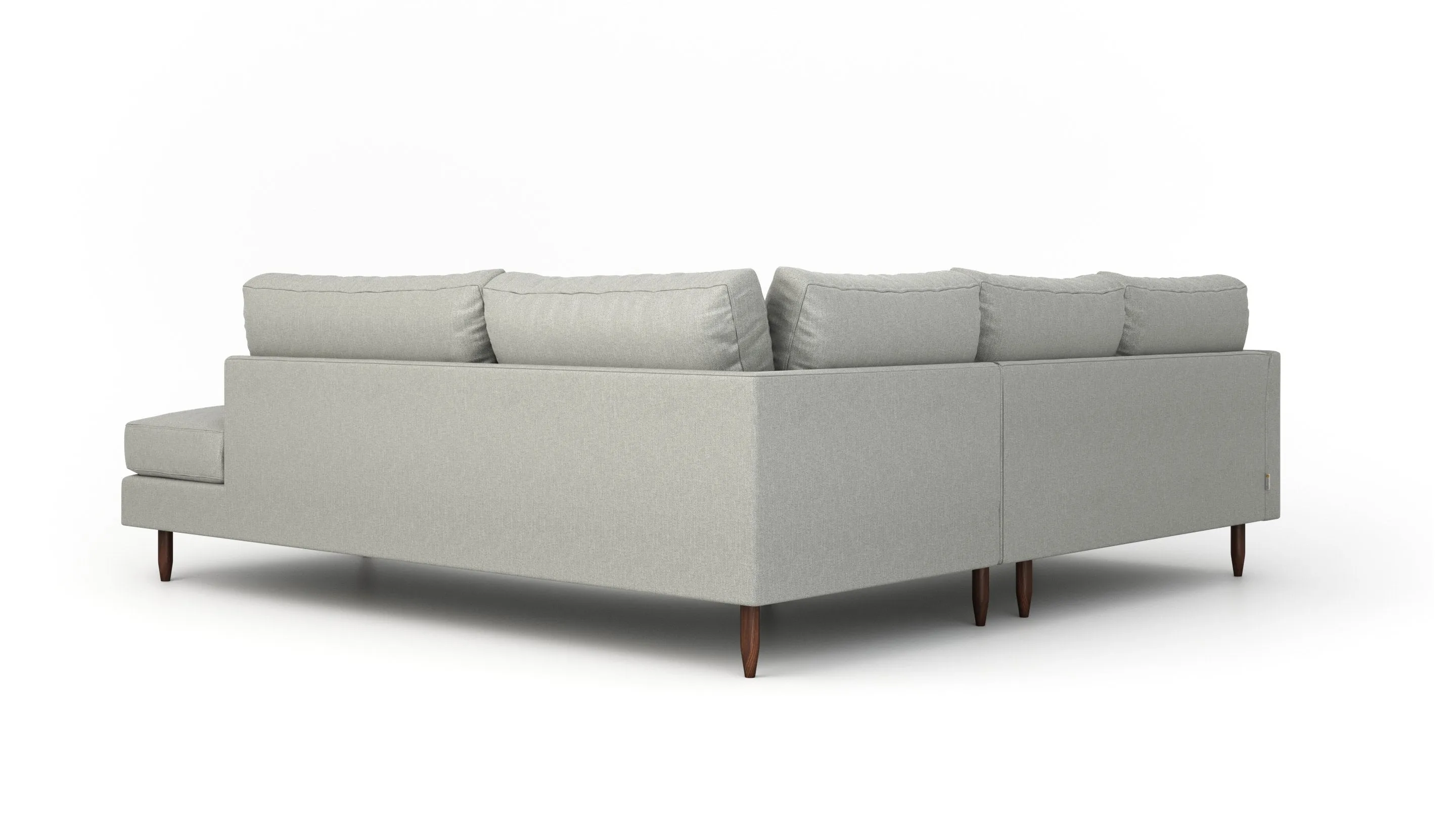 Crowd Pleaser Sectional With Bumper