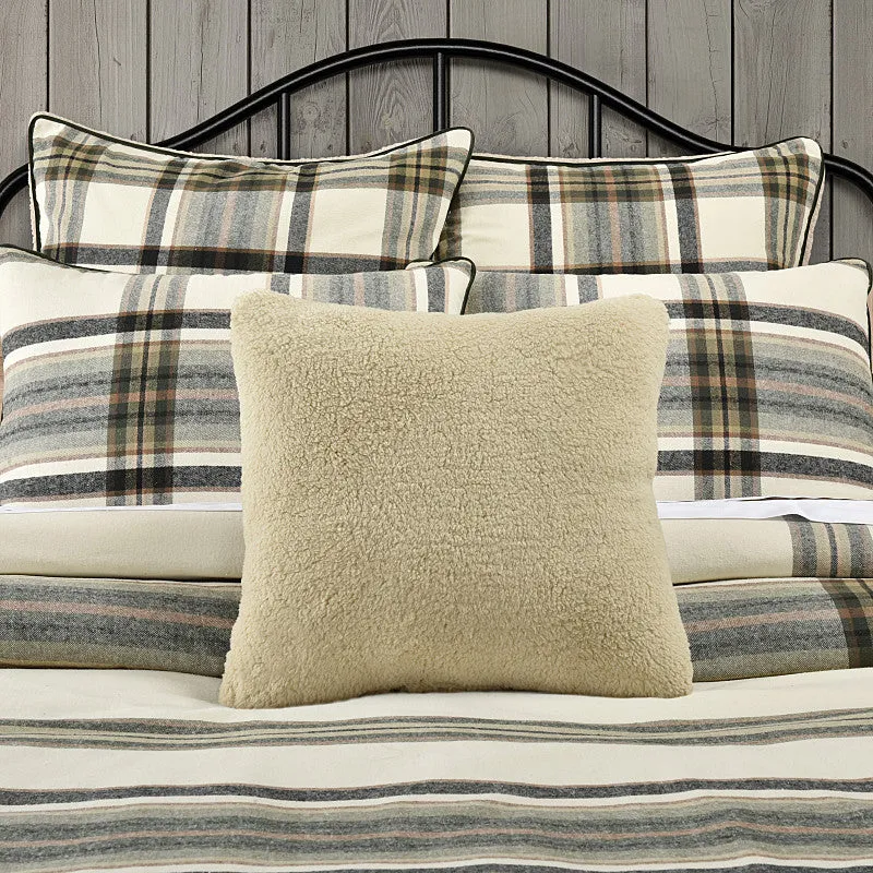 Daniel Plaid 18" Square Decorative Throw Pillow