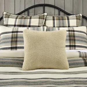 Daniel Plaid 18" Square Decorative Throw Pillow