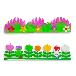 Decorative Border Craft Eva Flowers