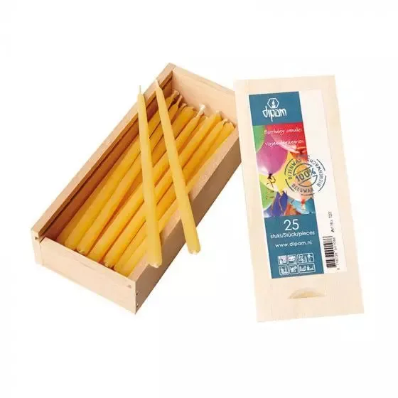 Dipam Beeswax Birthday Candle - Individual