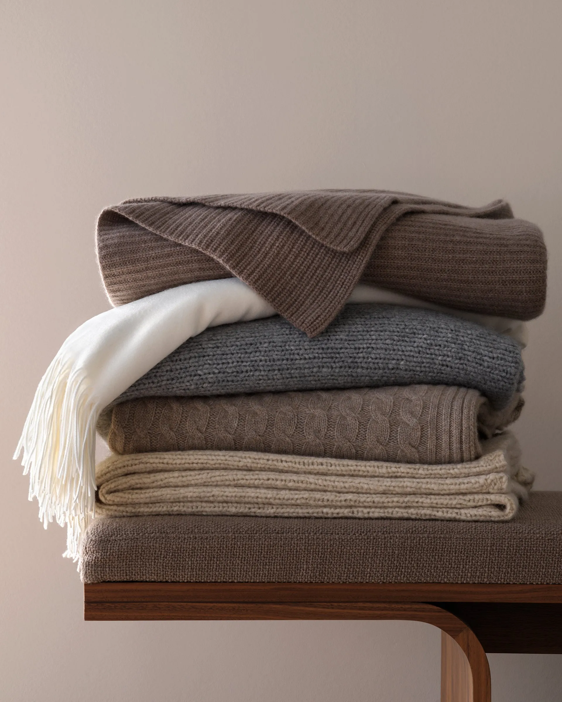 Emil Boucle Knit Throw