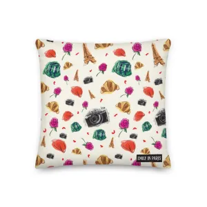 Emily in Paris Roses Throw Pillow