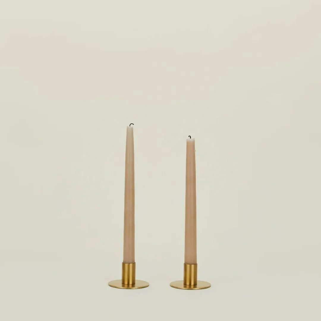 Essential Metal Candle Holders Set of 2 (Brass)