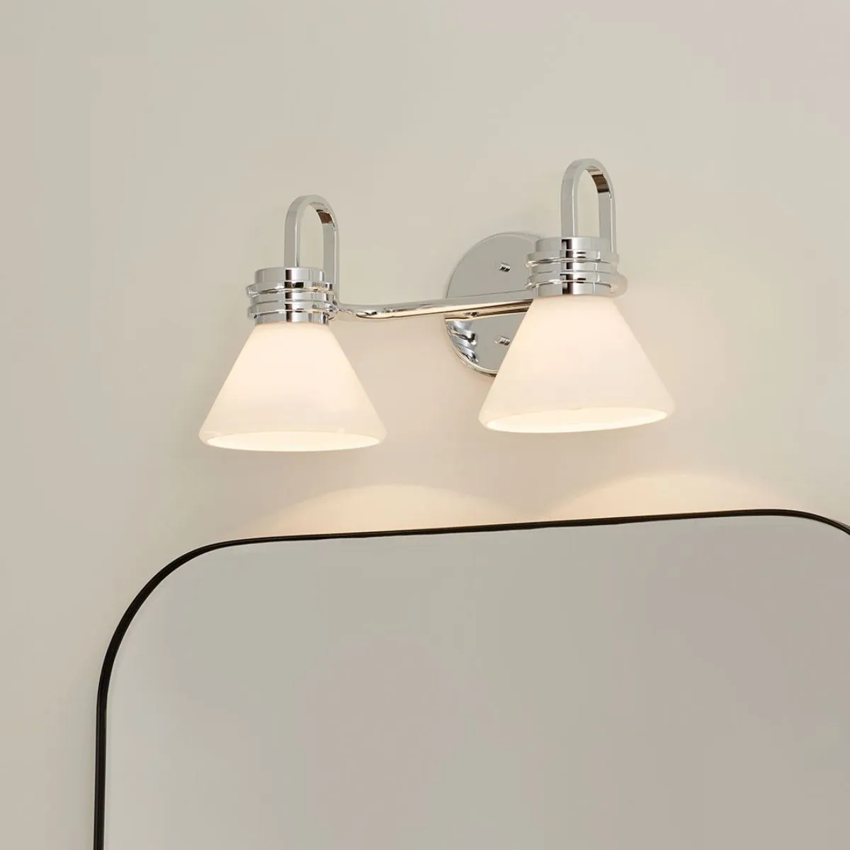 Farum 19 in. 2 Lights Vanity Light Chrome Finish