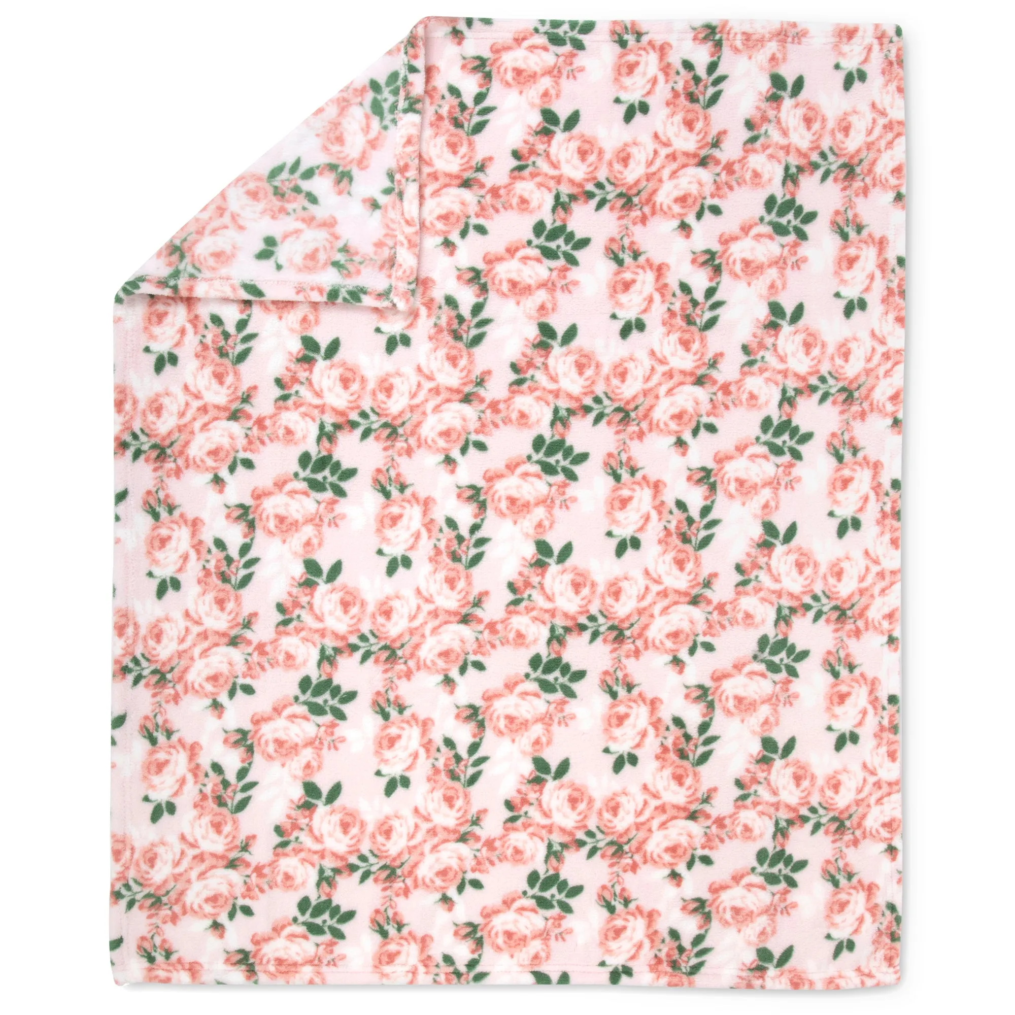 Floral Printed Blankets 36" x 30" - 2 Pack