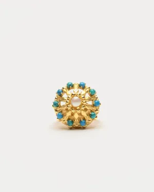 FV Vintage Coral Ring Blue