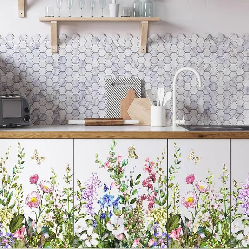 Garden Flowers Peel and Stick Wall Decals