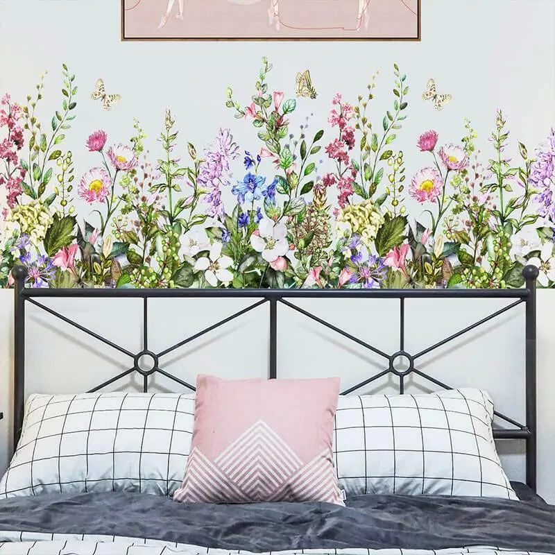 Garden Flowers Peel and Stick Wall Decals