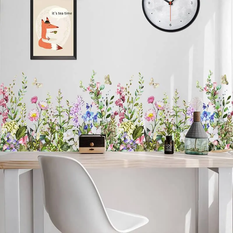 Garden Flowers Peel and Stick Wall Decals