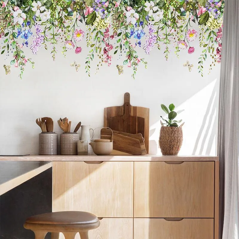 Garden Flowers Peel and Stick Wall Decals