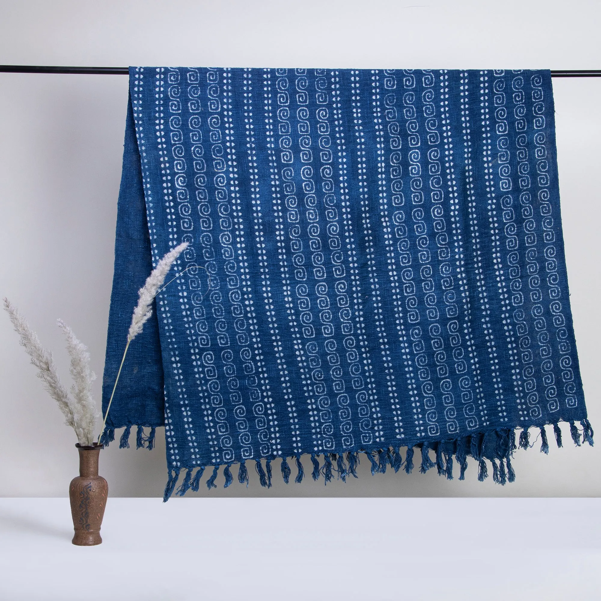 Hand Block Geometrical Print Cotton Throws for Sofas and Couch Decor