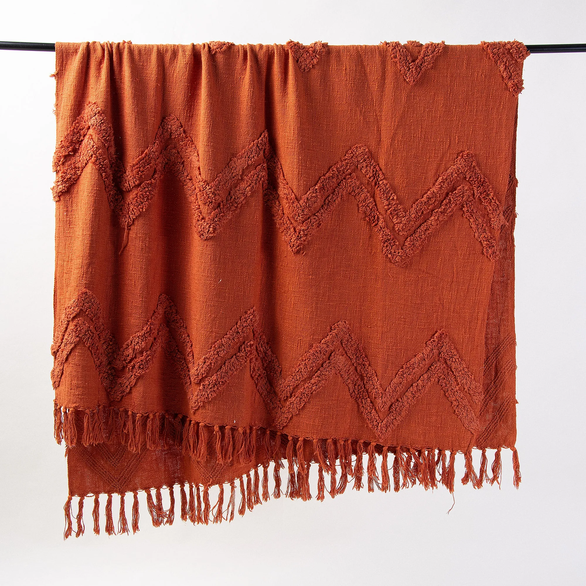 Handmade Tufted Cotton Throws For Sofas