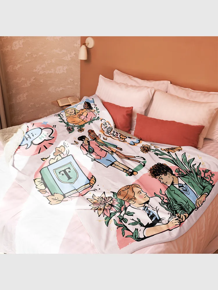 Heartstopper Love Story Sherpa Blanket