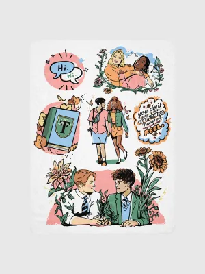 Heartstopper Love Story Sherpa Blanket