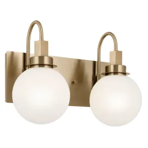 Hex 14 in. 2 Lights Vanity Light Champagne Bronze Finish