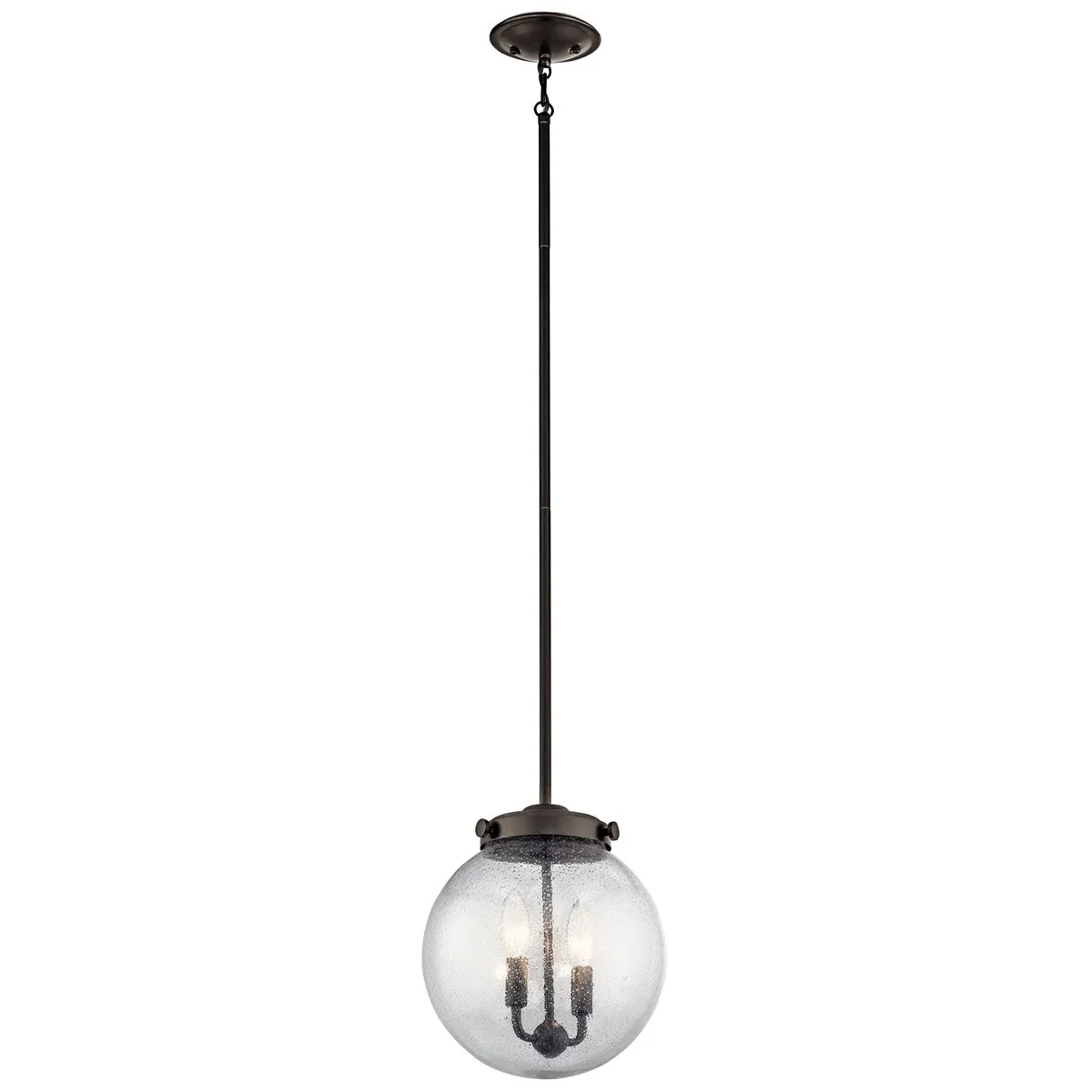 Holbrook 10 in. 2 Lights Pendant Light Bronze Finish