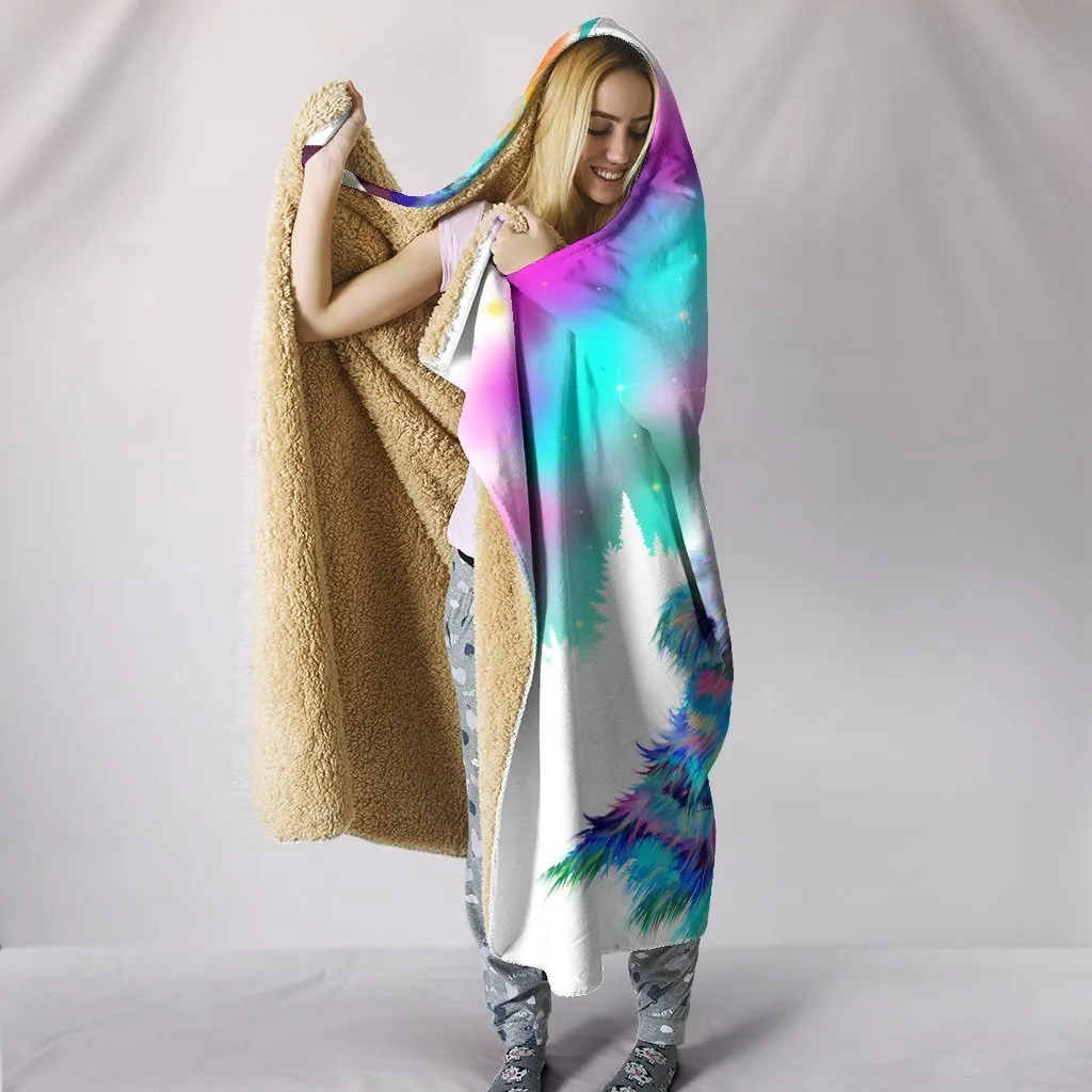 Howling Wolf Hooded Blanket