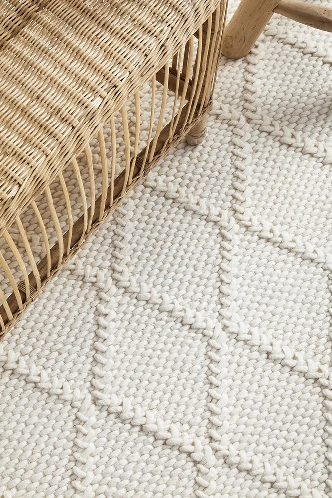 Hudson White Rug