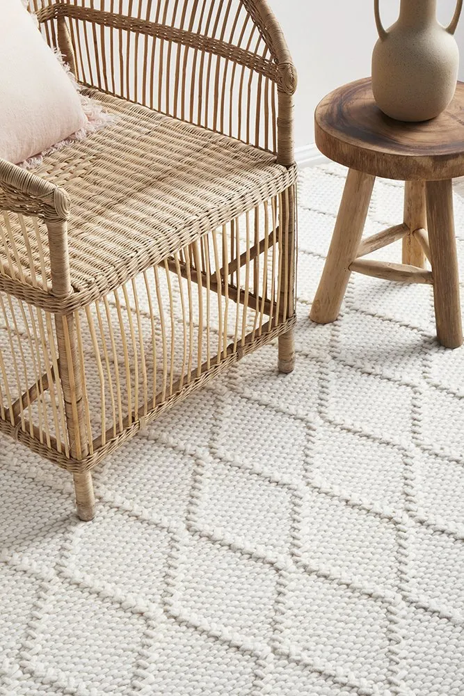 Hudson White Rug