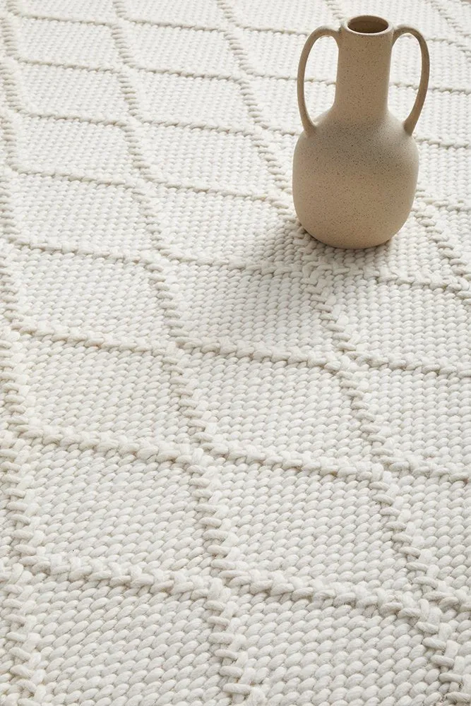 Hudson White Rug