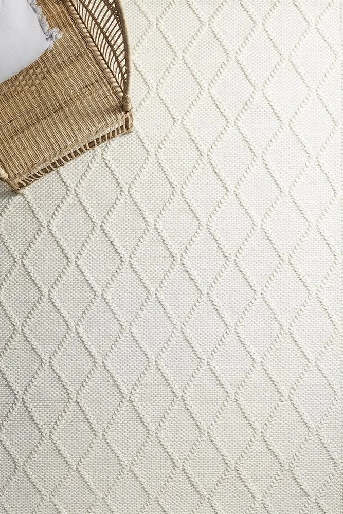 Hudson White Rug
