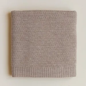 Hvid Dora Blanket - Sand