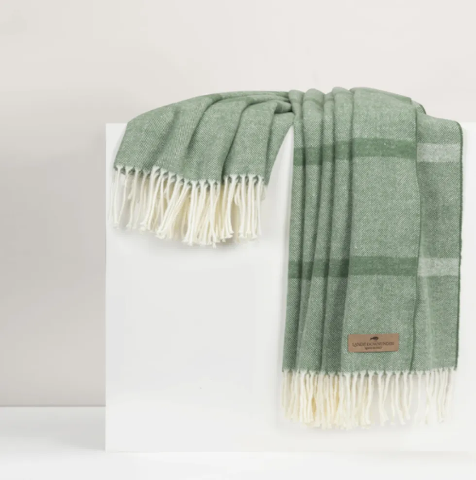 Italian Herringbone Throw, Striped