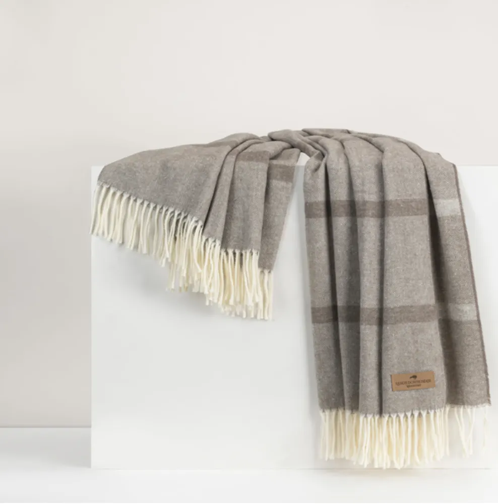 Italian Herringbone Throw, Striped