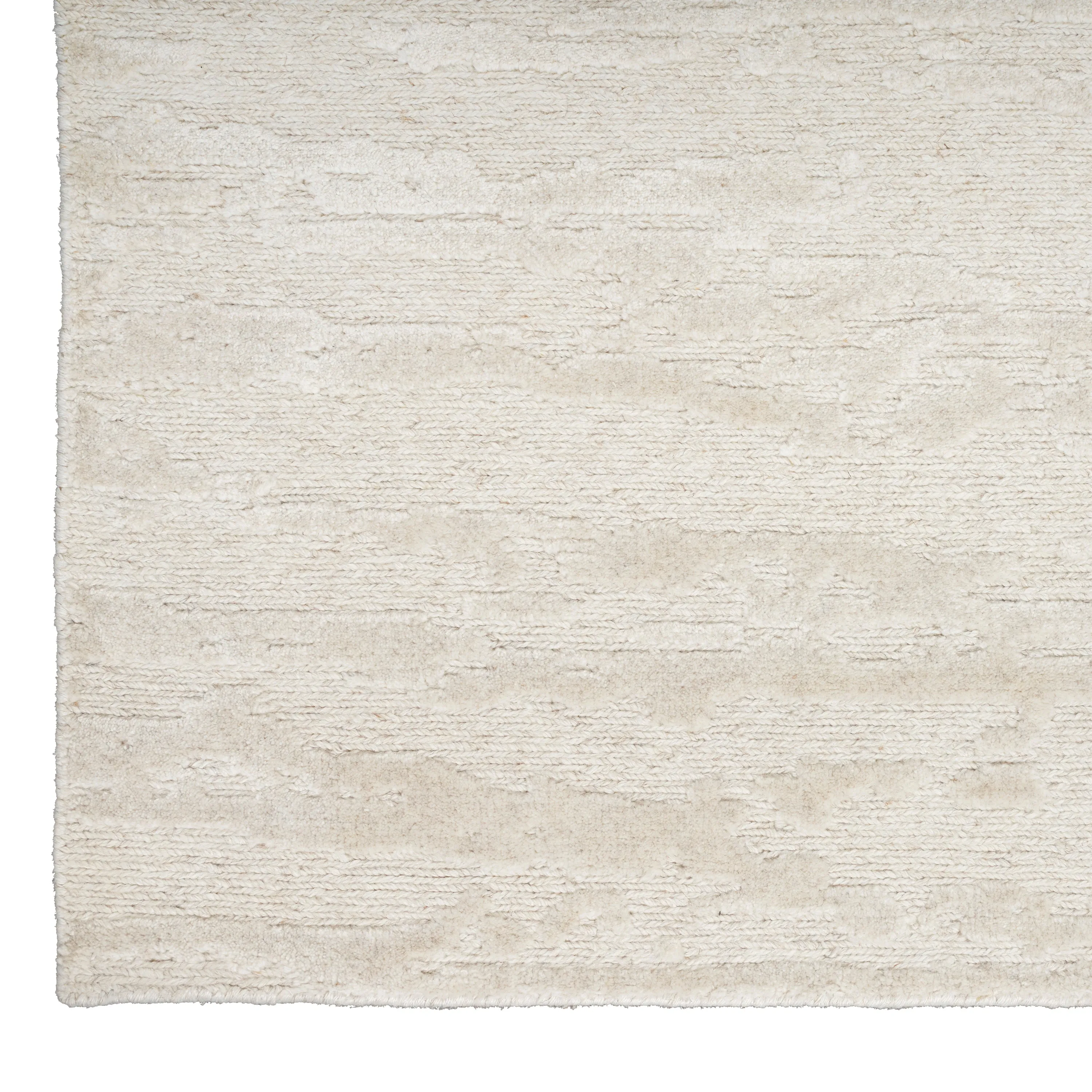 Ivory Essentials Contemporary Wool Luxcelle Blend Rug