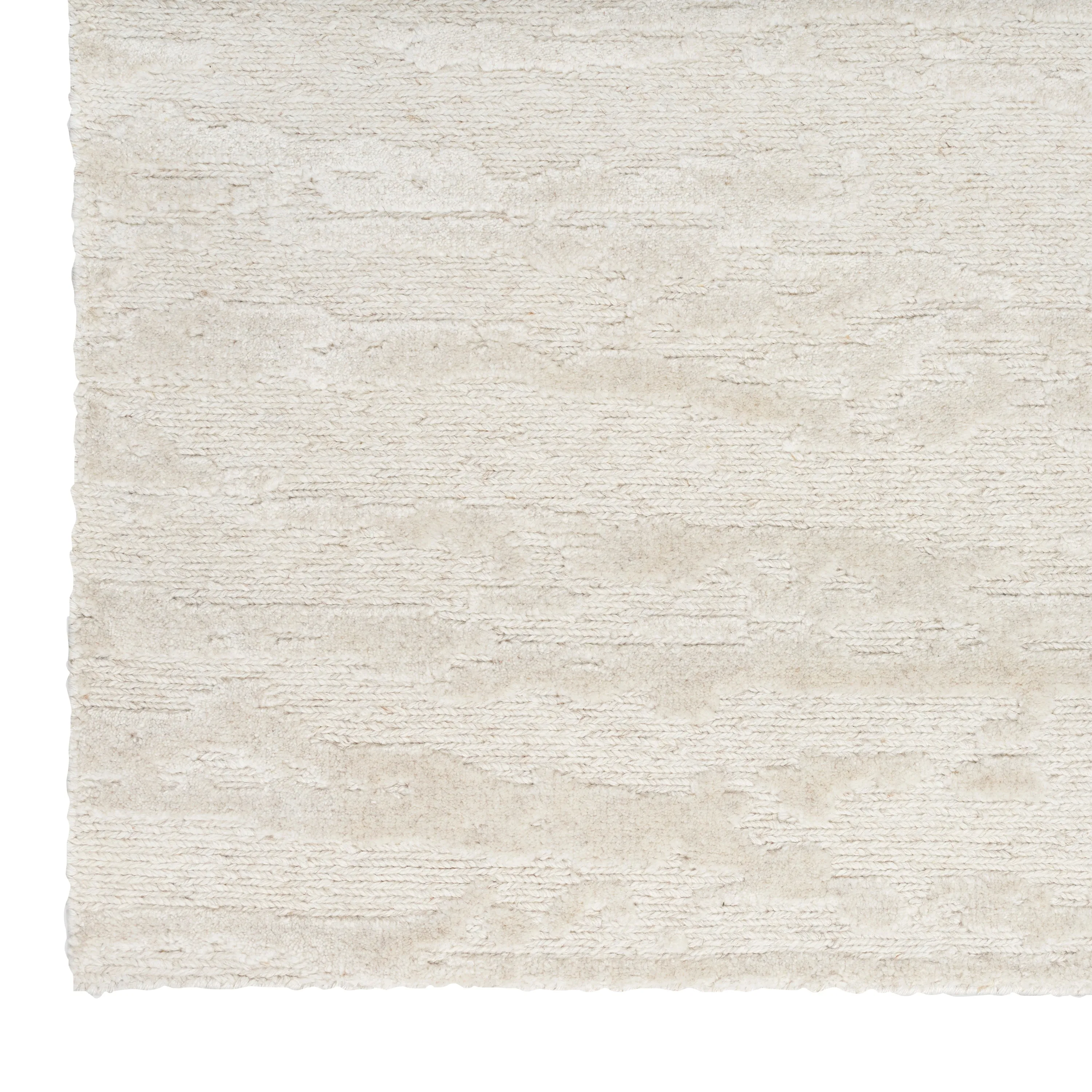 Ivory Essentials Contemporary Wool Luxcelle Blend Rug