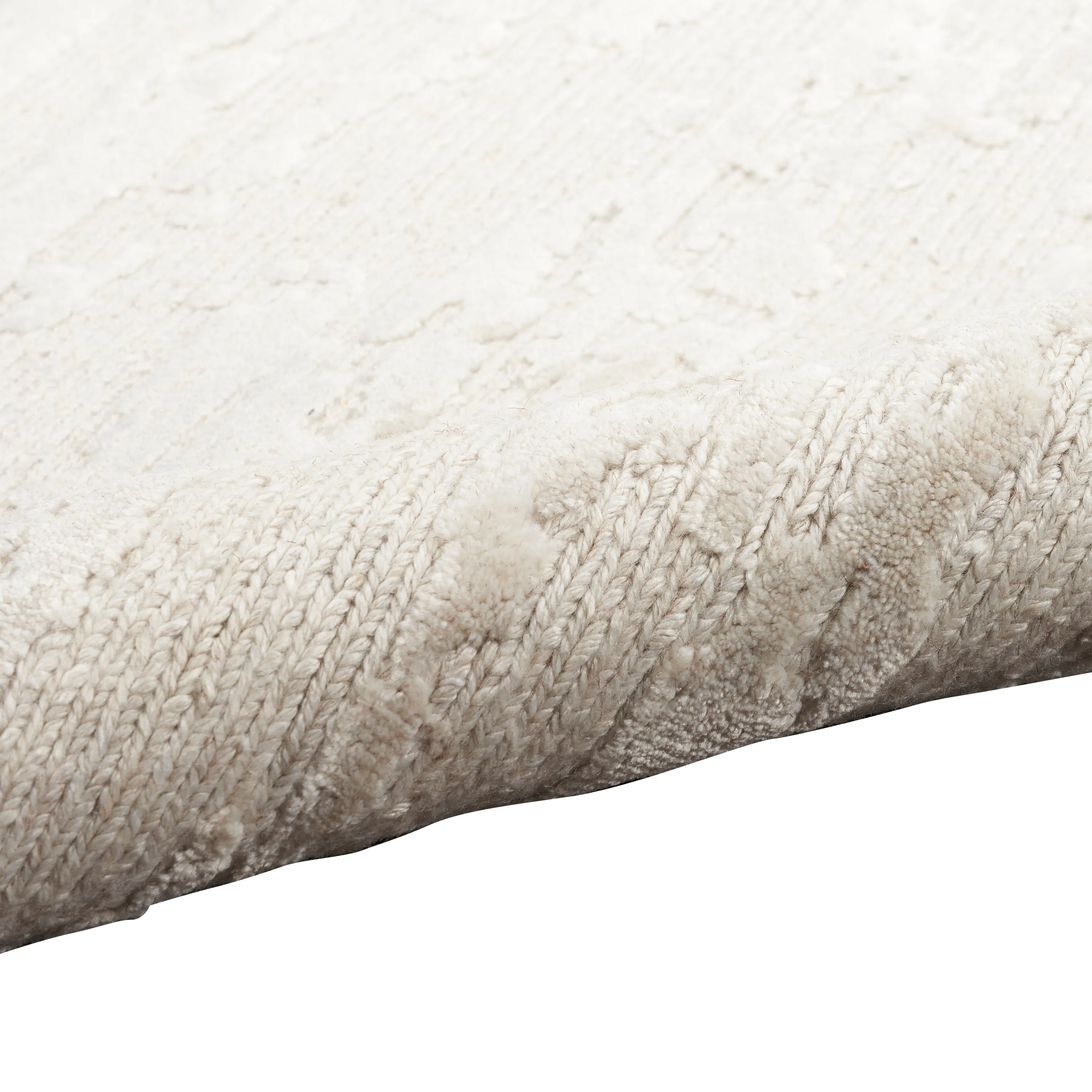 Ivory Essentials Contemporary Wool Luxcelle Blend Rug
