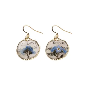 Jane Austen Book Page Earrings