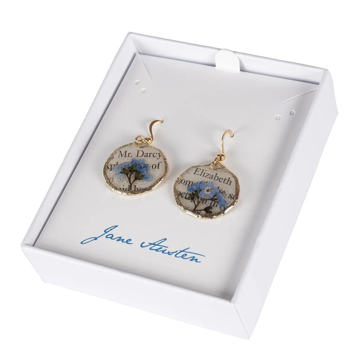 Jane Austen Book Page Earrings