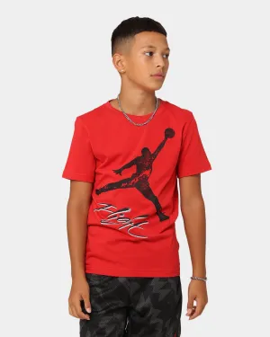 Jordan Kids' Jumpman Flight Throw T-Shirt Fire Red