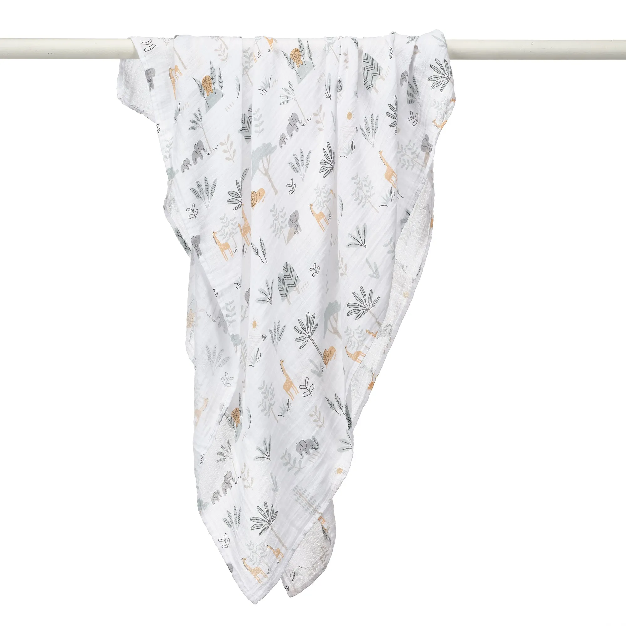 Jungle Adventure Cotton Muslin Swaddle Blankets