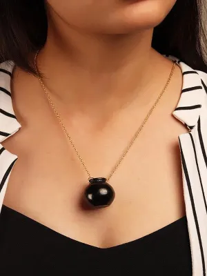 Kalash Terracotta Necklace Black