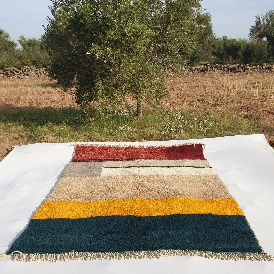 KIMMA | Luxurious Beni Mrirt Authentic Moroccan Rug 6x9 (Super Soft Super Thick) | 6'56x9'25 Ft | 200x282 cm